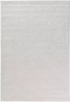 Ковер Sehrazat "Moda 1200", прямоугольный, короткий ворс, эффект 3D, структура высокая-низкая, гостиная 200х290 см, цвет creme