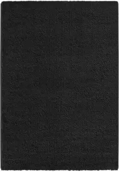 Ковер Sehrazat с высоким ворсом "Бархат 8900", прямоугольный, однотонный, пушистый мягкий, глубокий ворс, с мягким блеском, гостиная 80х150 см, цвет anthrazit