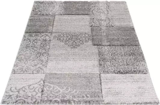 Ковер Сехразат "Тренд 7425", прямоугольный, короткий ворс, высокая-низкая структура, гостиная Sehrazat 200х290 см, серый