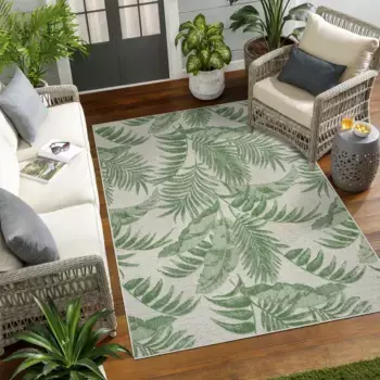 Ковер Сурья "ХОЙА", прямоугольный Surya 80х150 см, зеленый