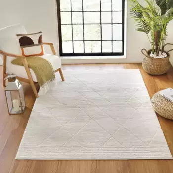 Ковер Сурья, прямоугольный Surya 160х213 см, белый