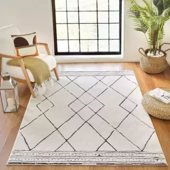 Ковер Сурья "Торнио", прямоугольный Surya 200х275 см, черно-белый