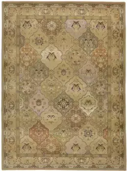 Ковер THEKO "Gabiro 208", прямоугольный, восточного вида, идеально подходит для гостиной и спальни 68х135 см, бежевый