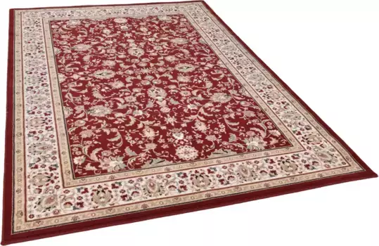 Ковер THEKO шерстяной "Долна - 808", прямоугольный, короткий ворс, чистая шерсть, восточный вид 80х150 см, красный