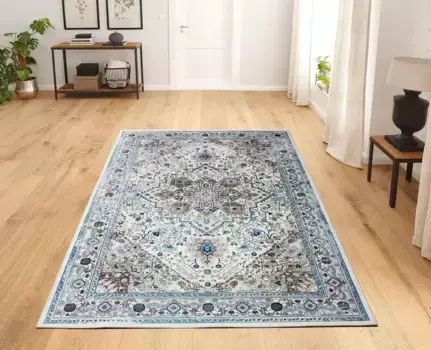 Ковер Timbers "Hillsboro", прямоугольный, восточный вид, ковер с принтом, ковер с коротким ворсом, мягкий, простой в уходе 244х305 см, цвет goldfarben