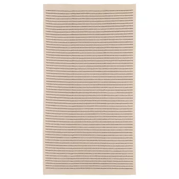 Ковер тканый Ikea Starreklinte, 80х150 см, натуральный/черный