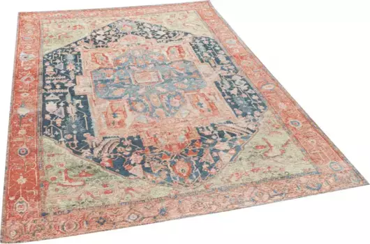 Ковер TOM TAILOR HOME "Funky Orient Heriz", прямоугольный, короткий ворс, восточный стиль, винтажный дизайн 75х140 см, цвет multi