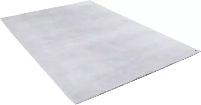 Ковер TOM TAILOR HOME "Powder Plain", прямоугольный, однотонный, особенно мягкий и пушистый 65х135 см, цвет silberfarben