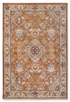 Ковер Villeroy & Boch "Egon", прямоугольный, восточный, бахрома, гостиная, спальня, классика, винтаж 80х190 см, медный