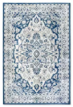 Ковер Villeroy & Boch "Gabrielle", прямоугольный, восточный, гостиная, спальня, классический, короткий ворс, мягкий 200х280 см, кремовый/синий