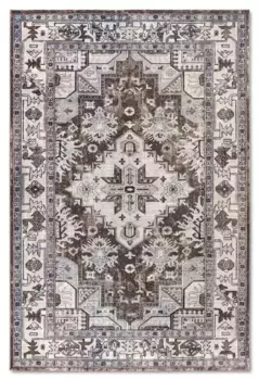 Ковер Villeroy & Boch "Генри", прямоугольный, восточный, гостиная, спальня, классический, короткий ворс, мягкий 120х170 см, коричневый/кремовый