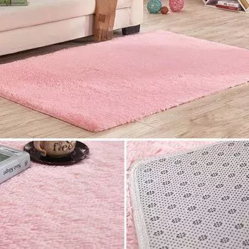 Ковер в стиле лохматый, Ковер для гостиной в современном розовом цвете, размер: 80x160 см CANDeal, розовый