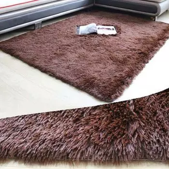 Ковер в стиле лохматый, Коврик для гостиной модерн коричневого цвета, размер: 80x160 см CANDeal, коричневый