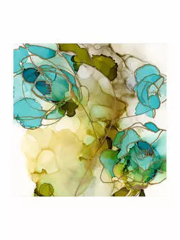 Ковер WALLART, бирюзовый