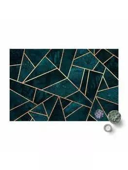 Ковер WALLART, бирюзовый