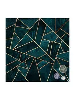 Ковер WALLART, бирюзовый