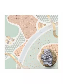 Ковер WALLART, синий