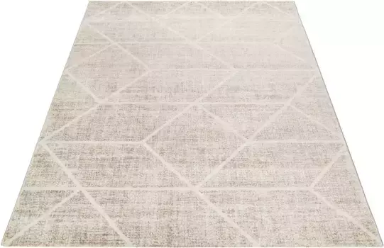 Ковер Wecon для дома "Bossa Lounge", прямоугольный, 3D дизайн, короткий ворс, гостиная Wecon Home 160х225 см, цвет sand