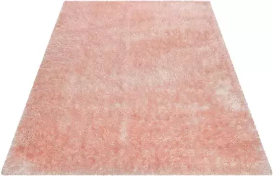 Ковер Wecon для дома "Shiny Touch", прямоугольный, блестящая пряжа, гостиная Wecon Home 80х150 см, розовый