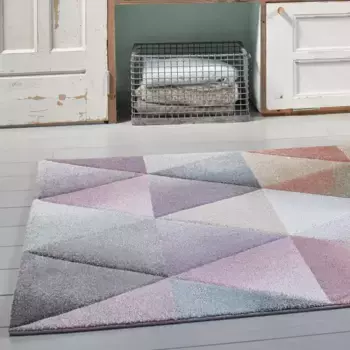 Ковер Wecon домашний "Маяк", прямоугольный, гостиная Wecon Home 80х150 см, розовый