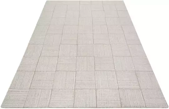 Ковер Wecon домашний шерстяной "Lasse", прямоугольный Wecon Home 170х240 см, кремовый/бежевый