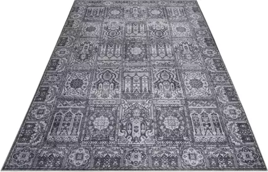 Ковер Wecon домашний "Свежий Бахтиар", прямоугольный, гостиная Wecon Home 120х170 см, серый