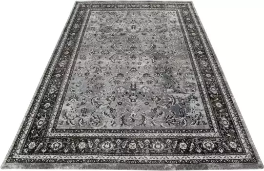 Ковер Wecon home "Оксфорд" восточный, прямоугольный 133х200 см, серый/черный/синий