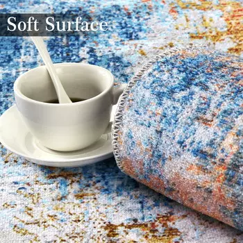 Ковер WhizMax, синий / оранжевый