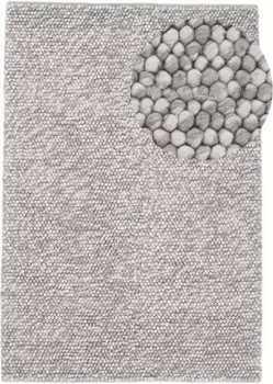 Коверковер "Calo", прямоугольный, ковер ручной работы, однотонный, в крапинку, ручная работа, 70% шерсть Carpetfine 80х150 см, темно-бежевый