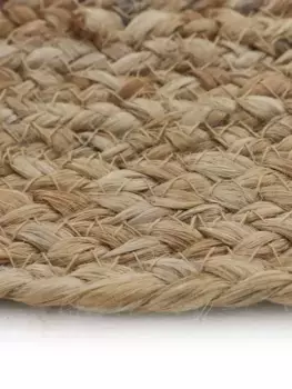 Коверковер "Джутовый ковер Дана", круглый Carpetfine 90 см, 90 см, цвет natur