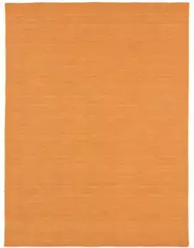 КоверКовер из тонкой шерсти "Kelim Loom", прямоугольный, двусторонний ковер шерсть/хлопок, Kelim Dorri, гостиная Carpetfine 200х290 см, цвет orange