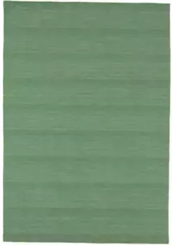 КоверКовер из тонкой шерсти "Kelim Loom", прямоугольный, двусторонний ковер шерсть/хлопок, Kelim Dorri, гостиная Carpetfine 200х290 см, зеленый