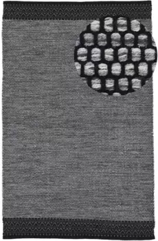 Коверковер "Kelim Mia", прямоугольный, двусторонний хлопковый ковер, гостиная Carpetfine 240х340 см, серый