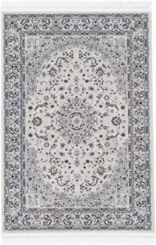 Коверковер "Nain Diane", прямоугольный, с коротким ворсом, восточный стиль Carpetfine 160х230 см, цвет creme