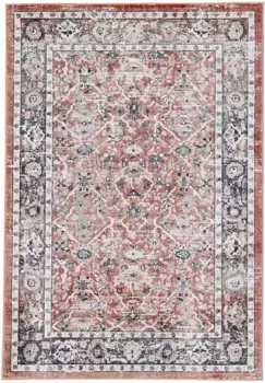 КоверКовер "Vintage Liana_3", прямоугольный, восточный винтажный вид Carpetfine 140х200 см, красный