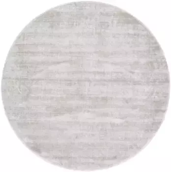 Коверковер "Вискозный ковер Ava", круглый, имитация шелка, легкий блеск, гостиная Carpetfine 160 см, цвет creme