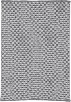 Ковертонкий ковер "Frida 202", высота 7 мм, двусторонний ковер, 100% переработанный материал (ПЭТ), плоское плетение, имитация сизаля, простой в уходе и прочный Carpetfine 160х230 см, серый