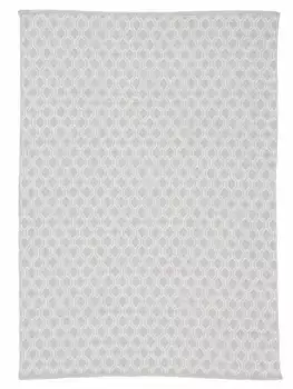 Ковертонкий ковер "Frida 204", высота 7 мм, двусторонний ковер, 100% переработанный материал (ПЭТ), плоское плетение, имитация сизаля, простой в уходе и прочный Carpetfine 120х170 см, бежевый