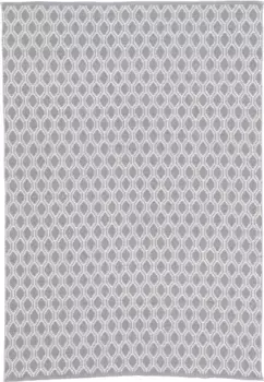 Ковертонкий ковер "Frida 204", высота 7 мм, двусторонний ковер, 100% переработанный материал (ПЭТ), плоское плетение, имитация сизаля, простой в уходе и прочный Carpetfine 200х290 см, серый