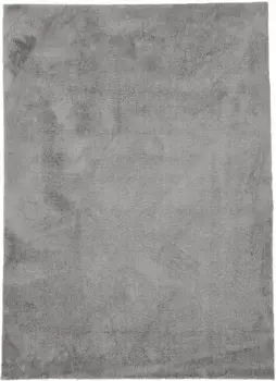 Ковертонкий ковер с высоким ворсом "Шелковый", прямоугольный, ворсистый, длинный ворс, однотонный, особо мягкий, ручная работа Carpetfine 120х170 см, бежевый