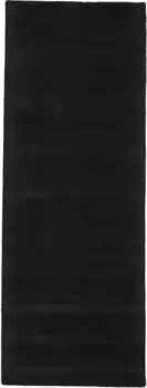 Ковертонкий ковер "Вискозный ковер Ava", прямоугольный, имитация шелка, легкий блеск, также доступен в виде дорожки Carpetfine 60х110 см, черный