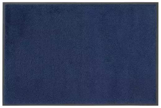 Коврик Andas "Lavea", прямоугольный, грязеулавливающий коврик, однотонный, ковер для внутреннего и наружного использования, моющийся 60х90 см, цвет navy