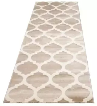 Коврик для дома "Fenris", прямоугольный, с контурным вырезом ручной работы, 3D-дизайн Home affaire 67х230 см, цвет creme