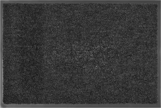 Коврик для дома "Fresh Step", прямоугольный, для прихожей, однотонный, противоскользящий, прочный, моющийся Home affaire 40х60 см, черный