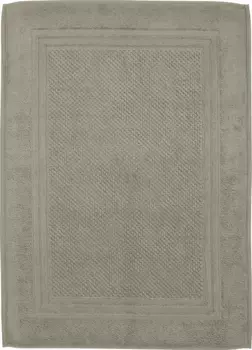 Коврик для душа ROSS "Unifond", высота 1 мм, подходит для пола с подогревом, прочный, однотонный с бордюром, коврик для ванной комнаты, моющийся прямоугольный (50х70 см), цвет flanell