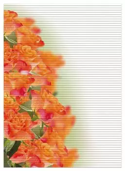 Коврик для душа Wallario, нескользящий коврик, коврик для ванной, коврик для двери, букет из оранжевых лепестков роз, размер примерно 90 х 65 см, белый