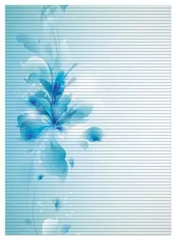 Коврик для душа Wallario, нескользящий коврик, коврик для ванной, коврик для двери, букет синих цветов, размер ок. 90 х 65 см, белый