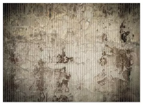 Коврик для душа Wallario, нескользящий коврик, коврик для ванной, коврик для двери, старая грязная бетонная стена с облупившейся краской, размер примерно 90 х 65 см, черный