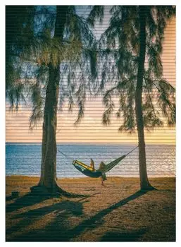 Коврик для душа Wallario, нескользящий коврик, коврик для ванной, коврик для двери, гамак для отдыха у моря, размер ок. 90 х 65 см, черный