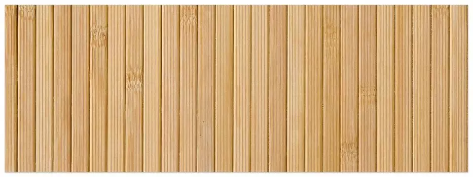 Коврик для душа Wallario, нескользящий коврик, коврик для ванной, коврик для двери, панели из светлого дерева, размер ок. 180 х 65 см, коричневый